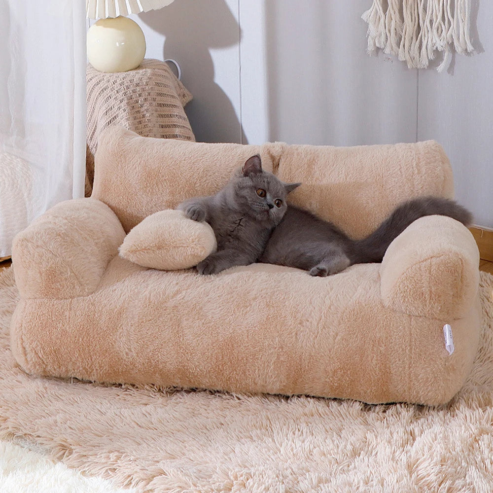 1PC Pet Cat Sofa Detachable Washable, Soft Comfortable Couch for Cats