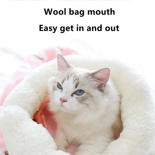 Autumn and winter warm cat sleeping bag