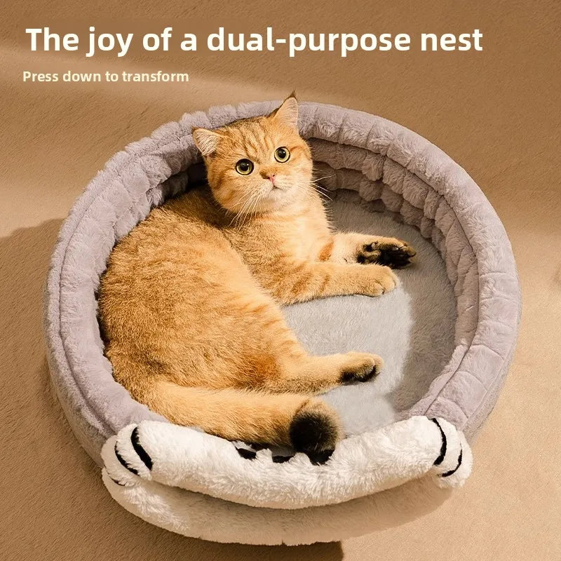 Cat house warm in winter