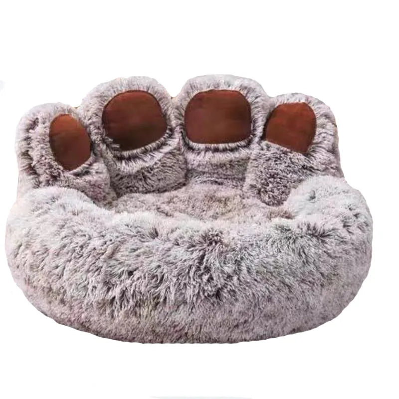Fluffy Round Dog Bed Large