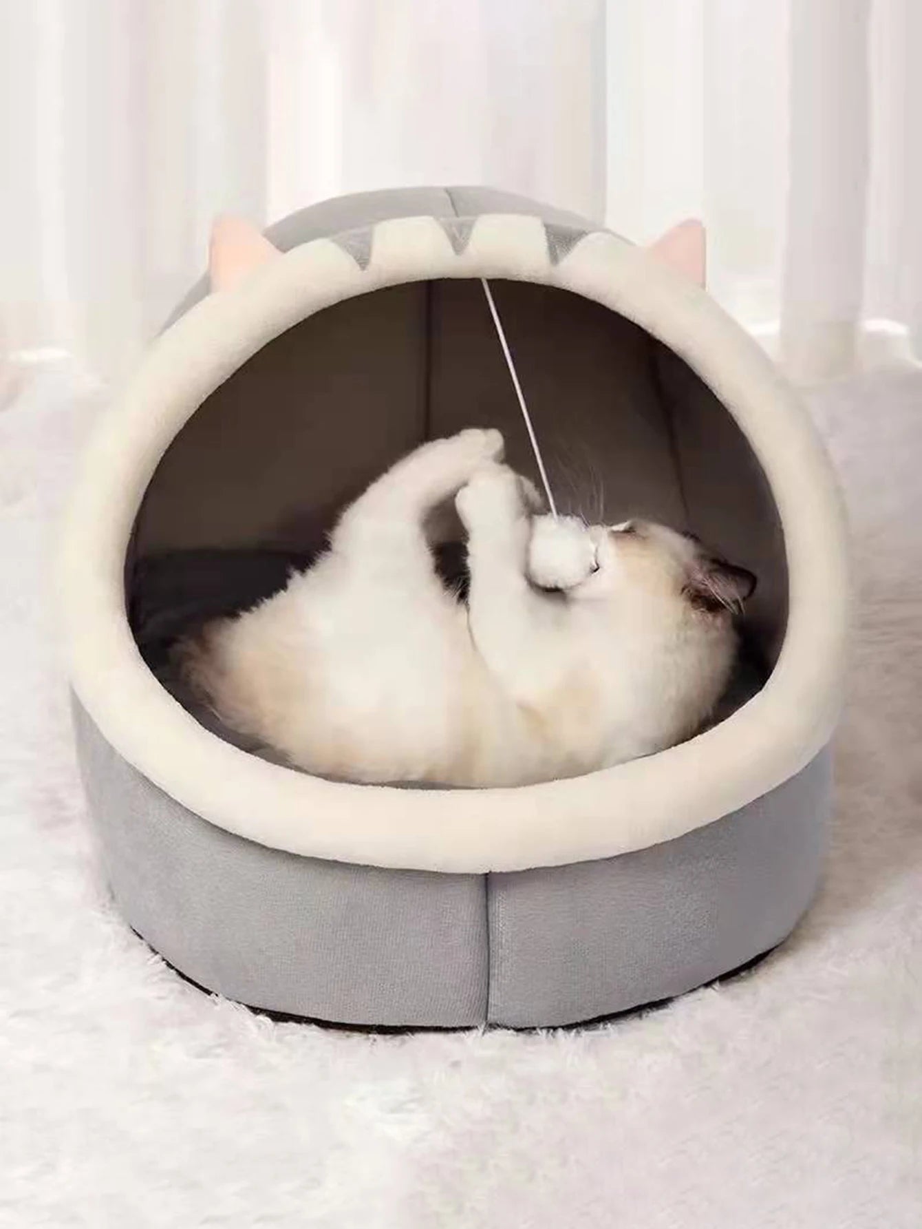 1PC Four Seasons Universal Semi-Closed Cute Comfortable Cat Nest Bed Warm Pet Nest
