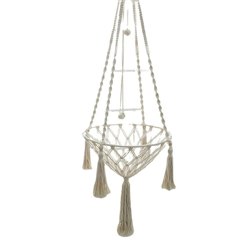 New Pet Hammock for Cat ( swing Hand Woven Cotton Rope Hanging Basket )