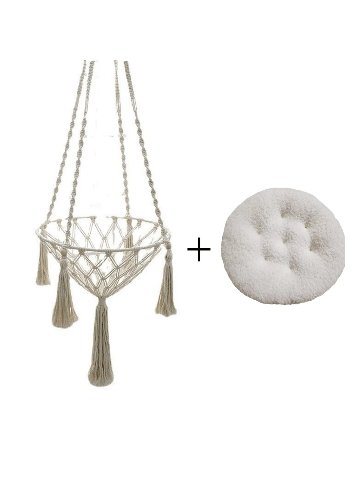 New Pet Hammock for Cat ( swing Hand Woven Cotton Rope Hanging Basket )