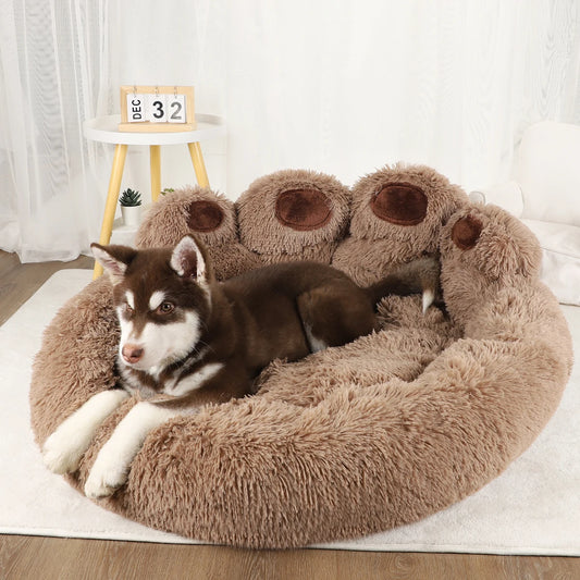Fluffy Round Dog Bed Large