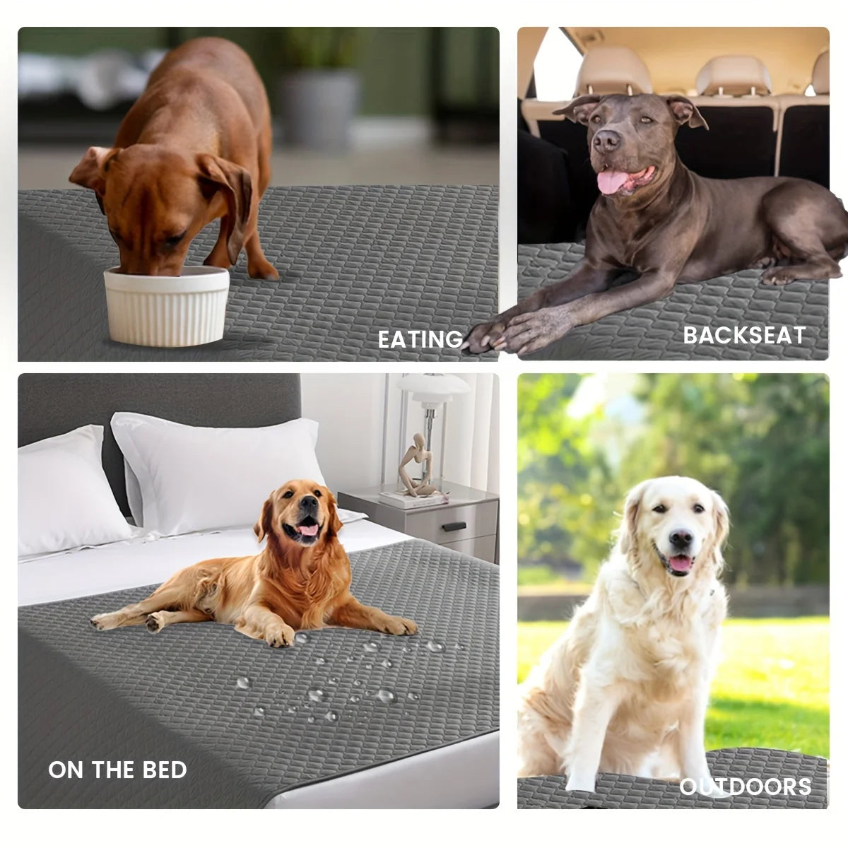 Double-Sided Waterproof Dog Bed Cover//Pet Blanket// Sofa Couch Furniture Protector - For Dogs