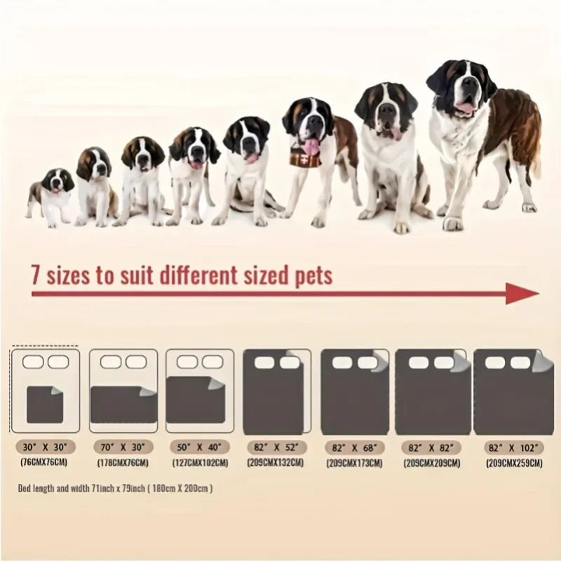 Double-Sided Waterproof Dog Bed Cover//Pet Blanket// Sofa Couch Furniture Protector - For Dogs